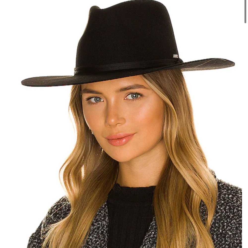 Brixton Felt hat with brown leather wrap